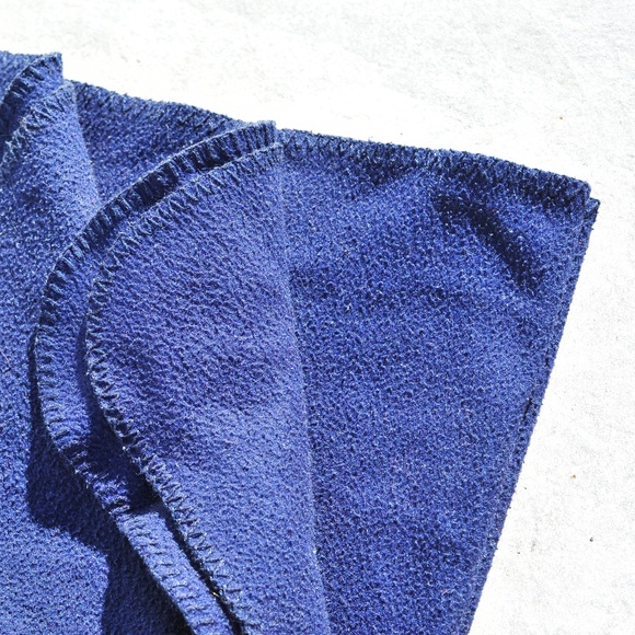 Thin Travel Blanket Lightweight Navy Blue - Picture 1 of 8